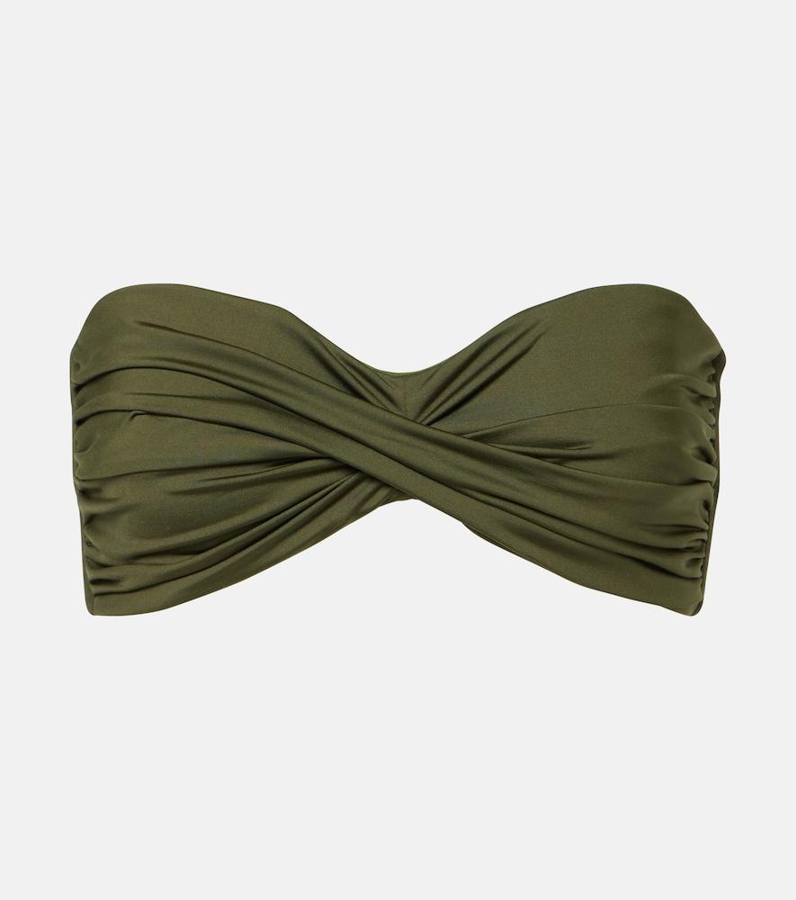 johanna ortiz sea sprite gathered bandeau bikini top