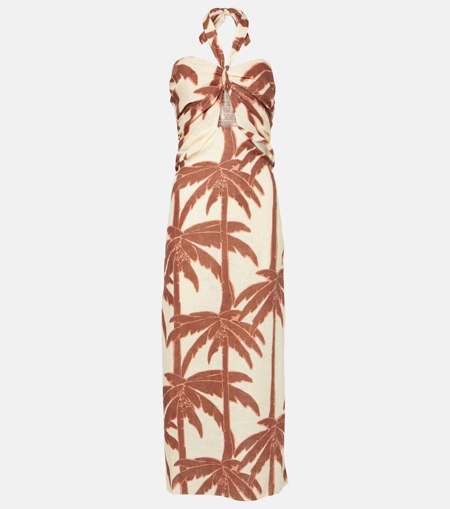 johanna ortiz water adventure printed linen maxi dress