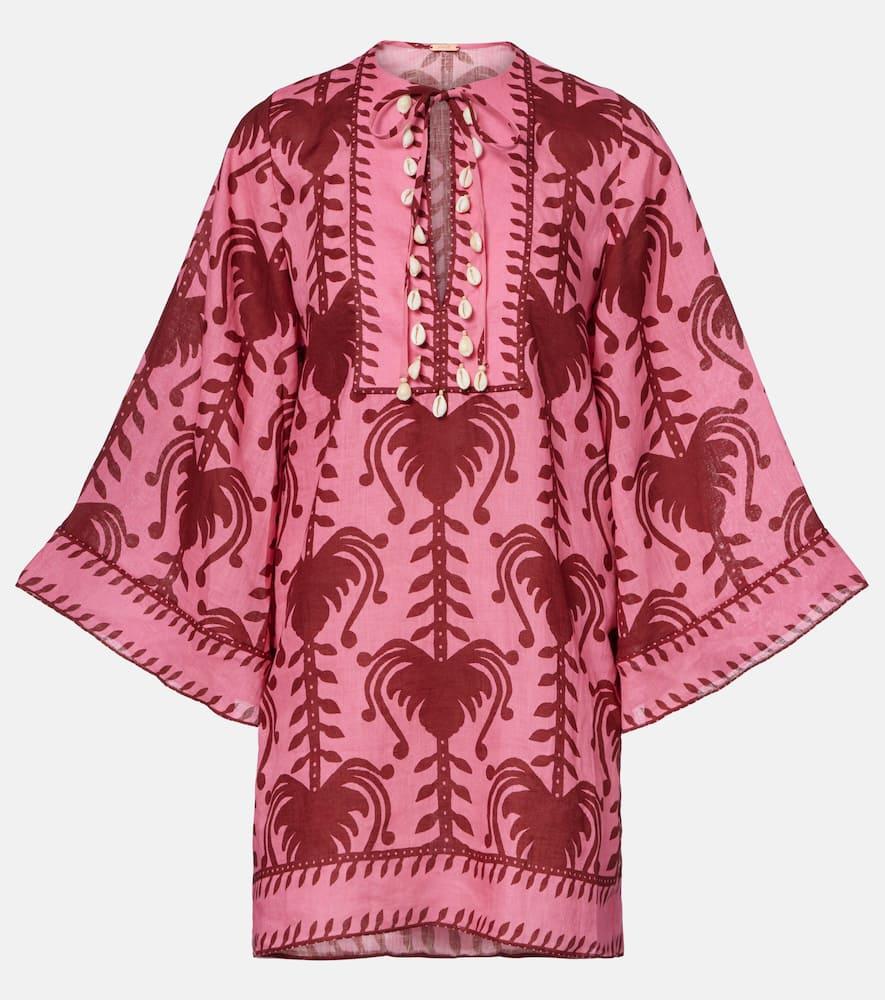 johanna ortiz wild savannah printed linen tunic