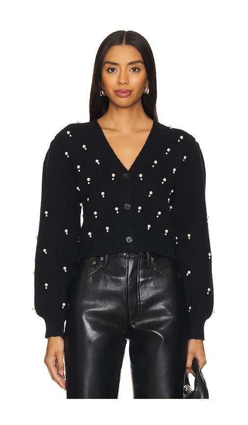 john & jenn by line bowen cardigan in black.