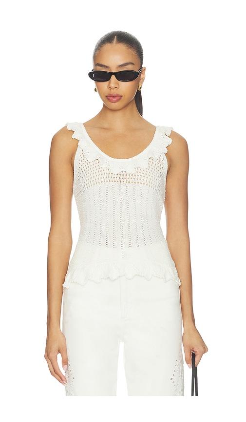 john & jenn by line cody top in white.