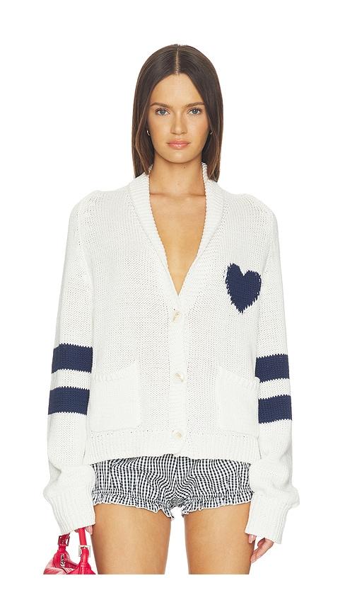 john & jenn by line maddox cardigan in white.