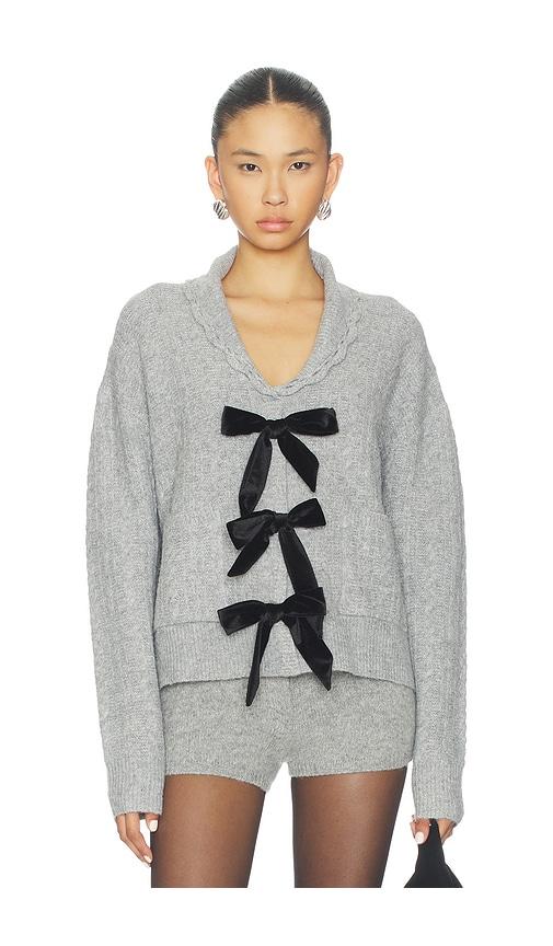 john & jenn by line micah cardigan in grey.