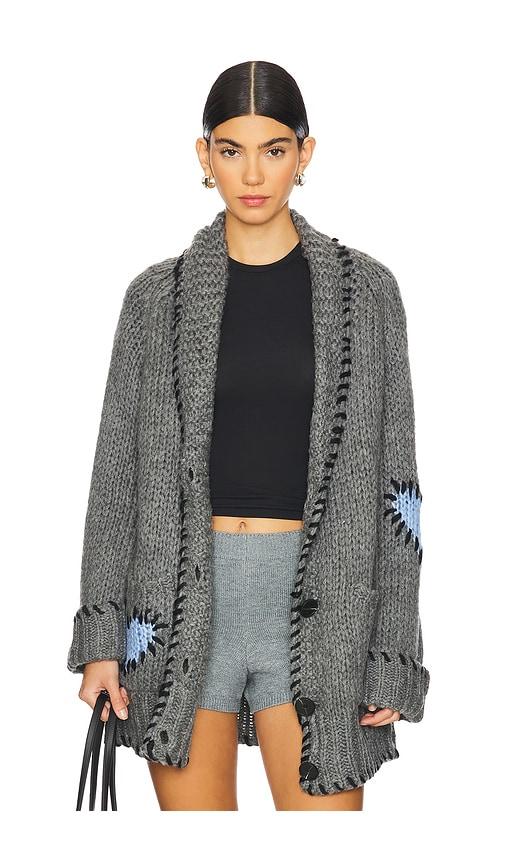 john & jenn by line tripp cardigan in grey.