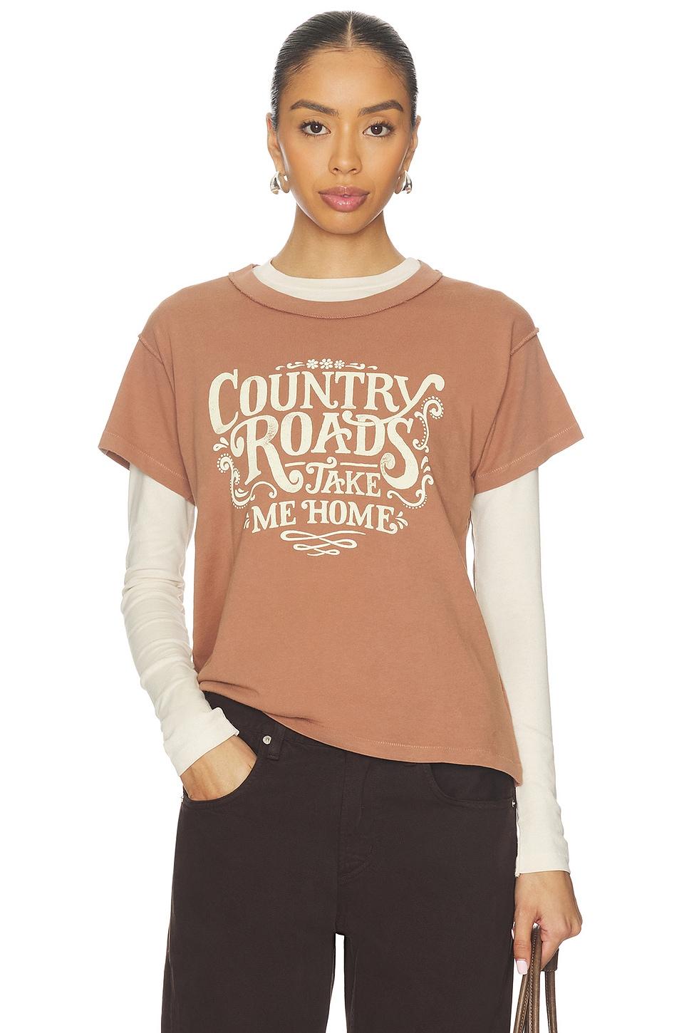 john denver country road reverse gf tee