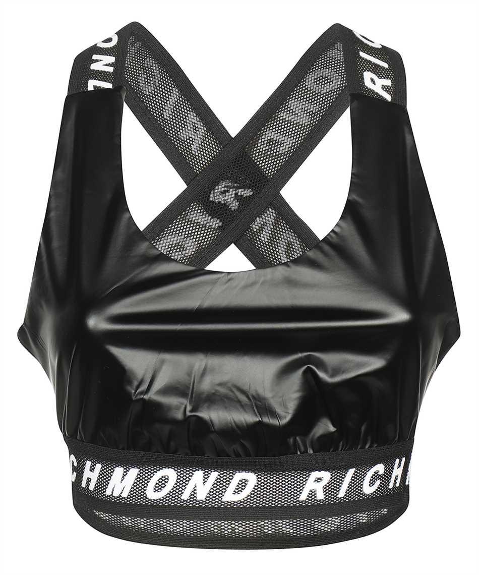 john richmond techno fabric top