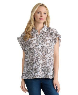 jones new york womens collared shirt
