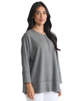 jones new york womens crew neck pull on top