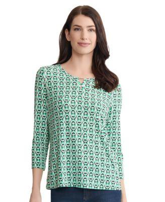 jones new york womens keyhole neck top