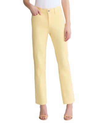 jones new york womens mid rise lexington straight jeans