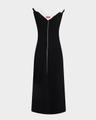 jophee layered ruffle v-neck midi dress