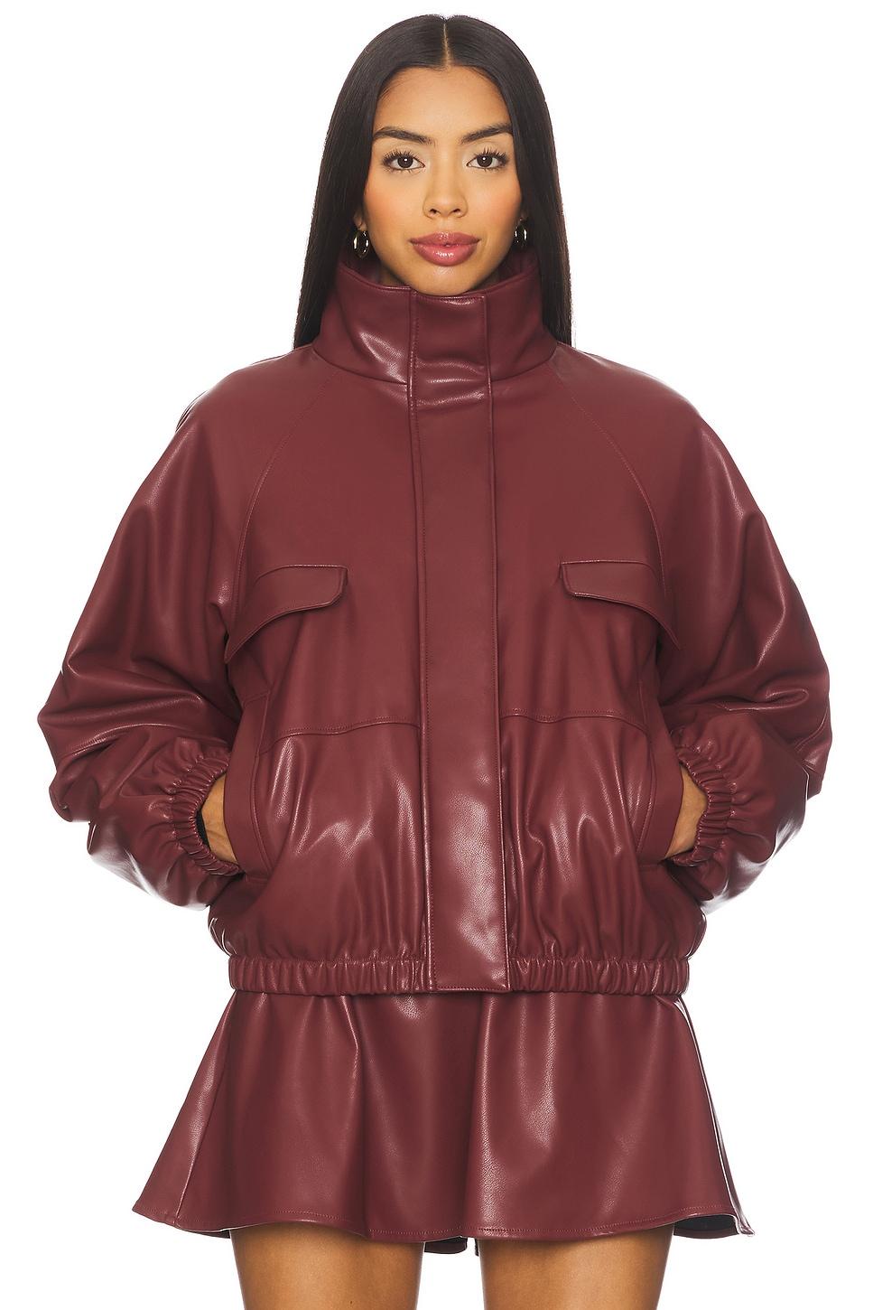 jordan faux leather jacket