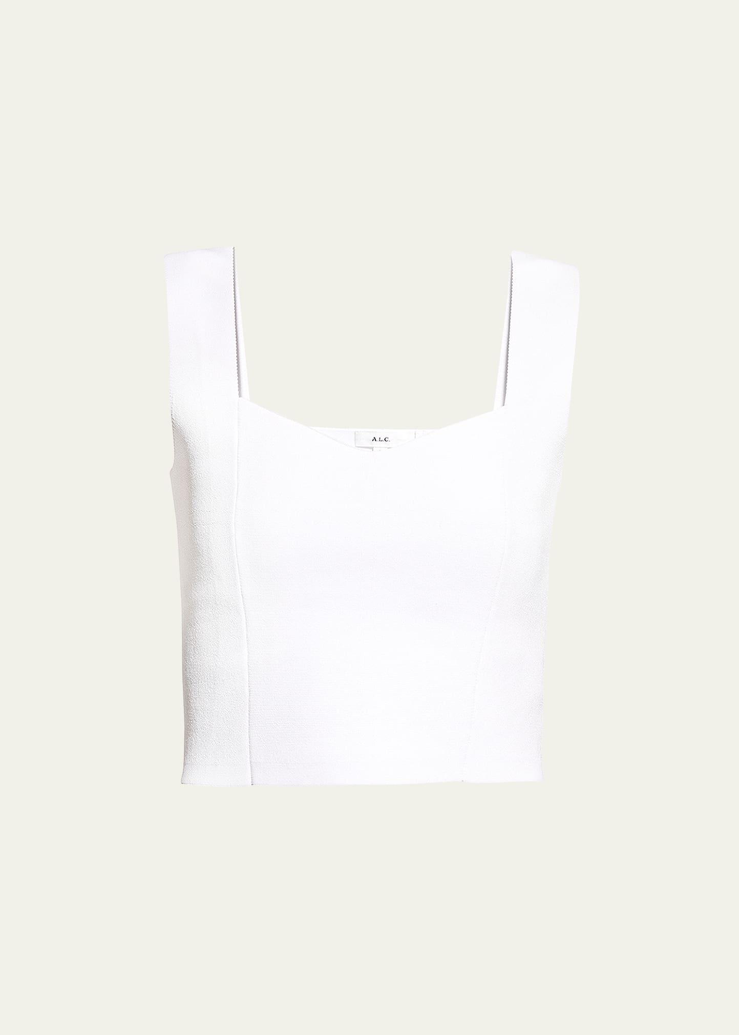 jordana seamed cropped tank top