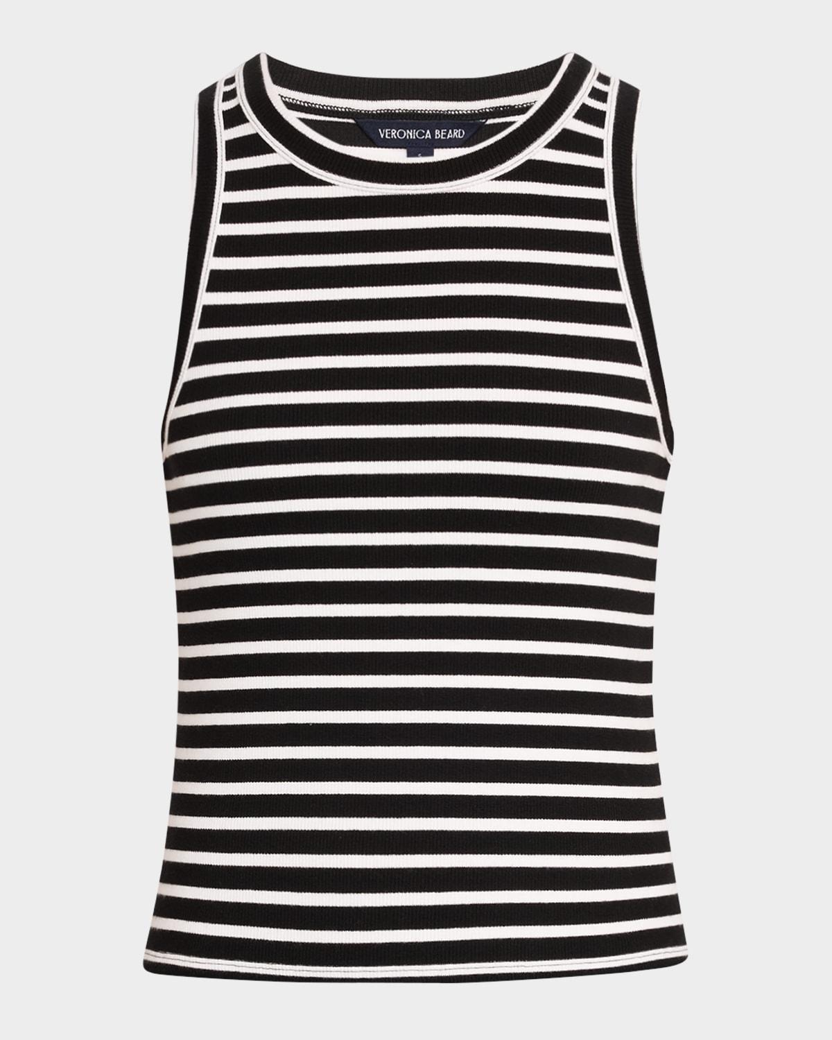 jordyn stripe cropped tank top
