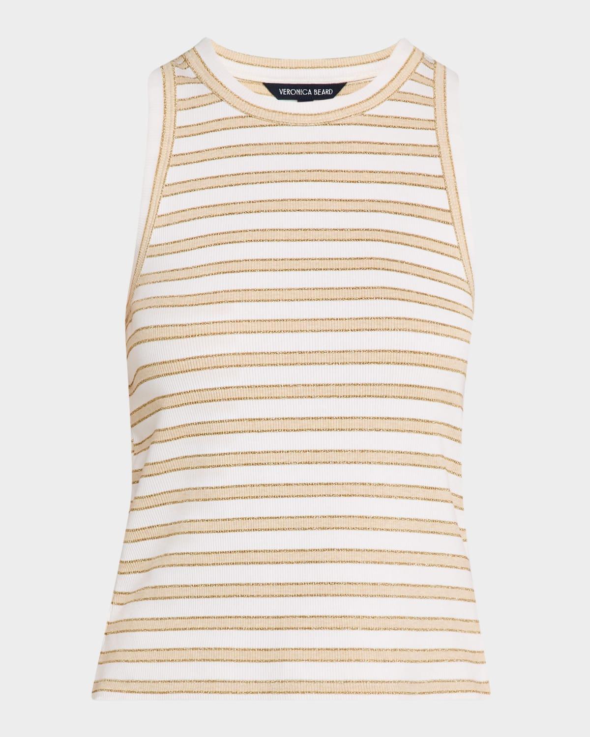 jordyn stripe cropped tank top
