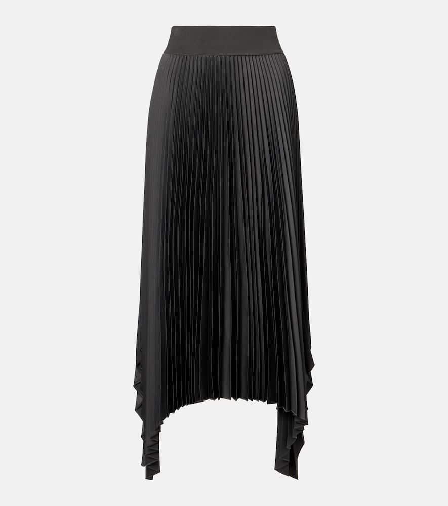 joseph ade asymmetric plissé midi skirt