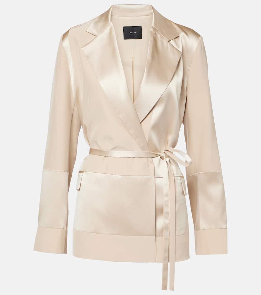 joseph amelia silk satin jacket
