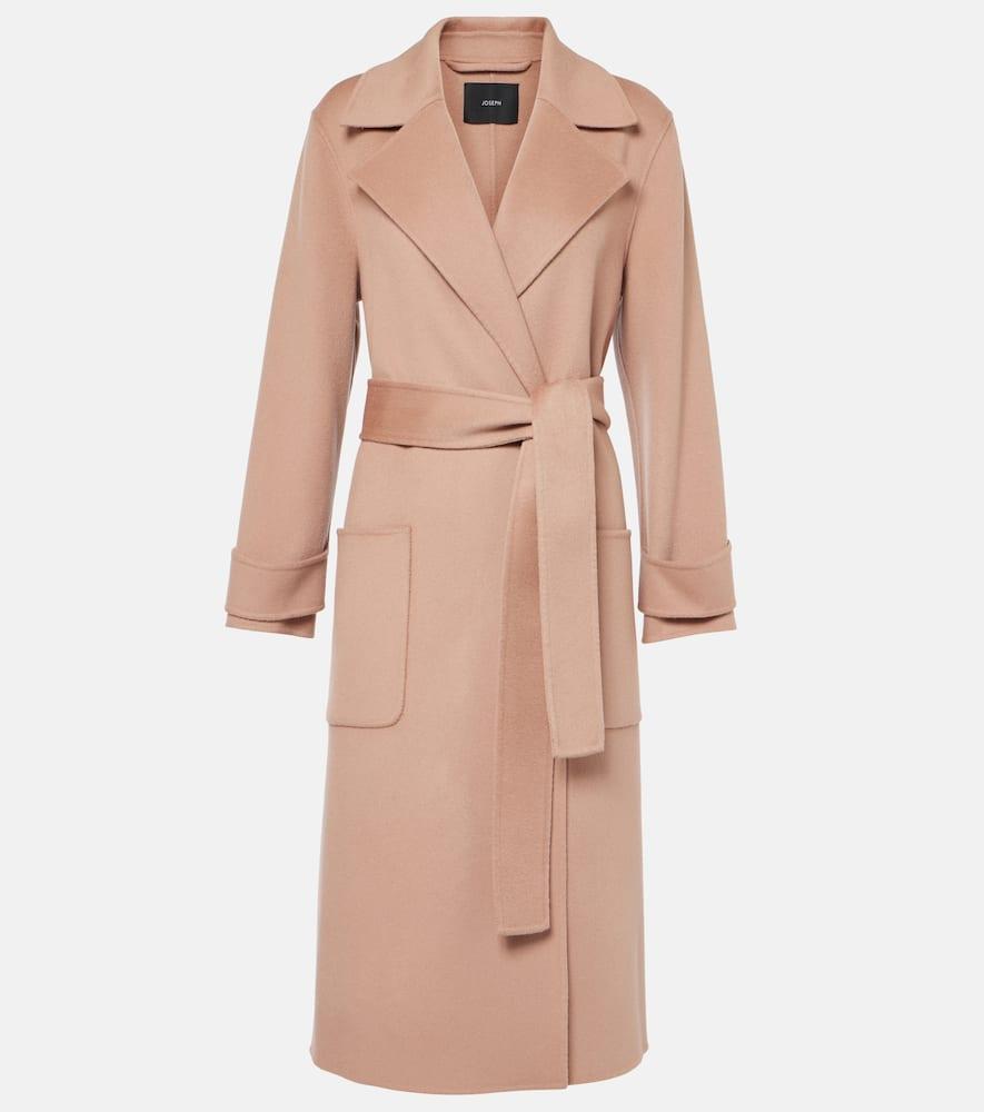 joseph arline wool and cashmere wrap coat