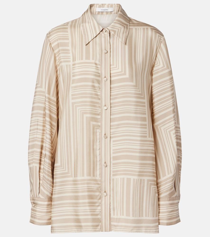 joseph atlan printed silk shirt