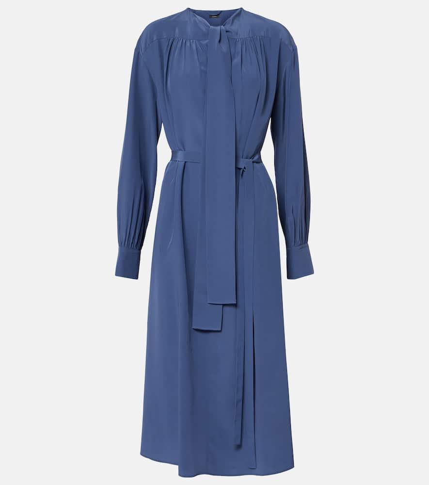 joseph bolero silk crêpe de chine midi dress
