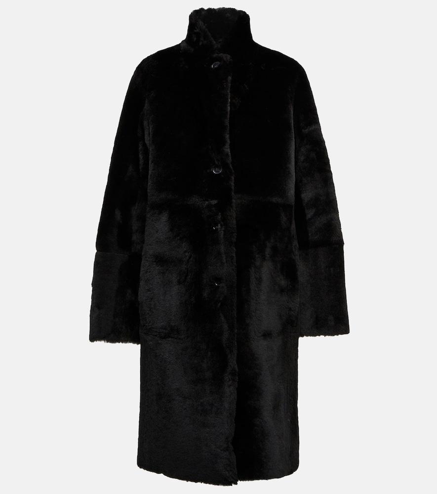 joseph britanny reversible leather and shearling coat
