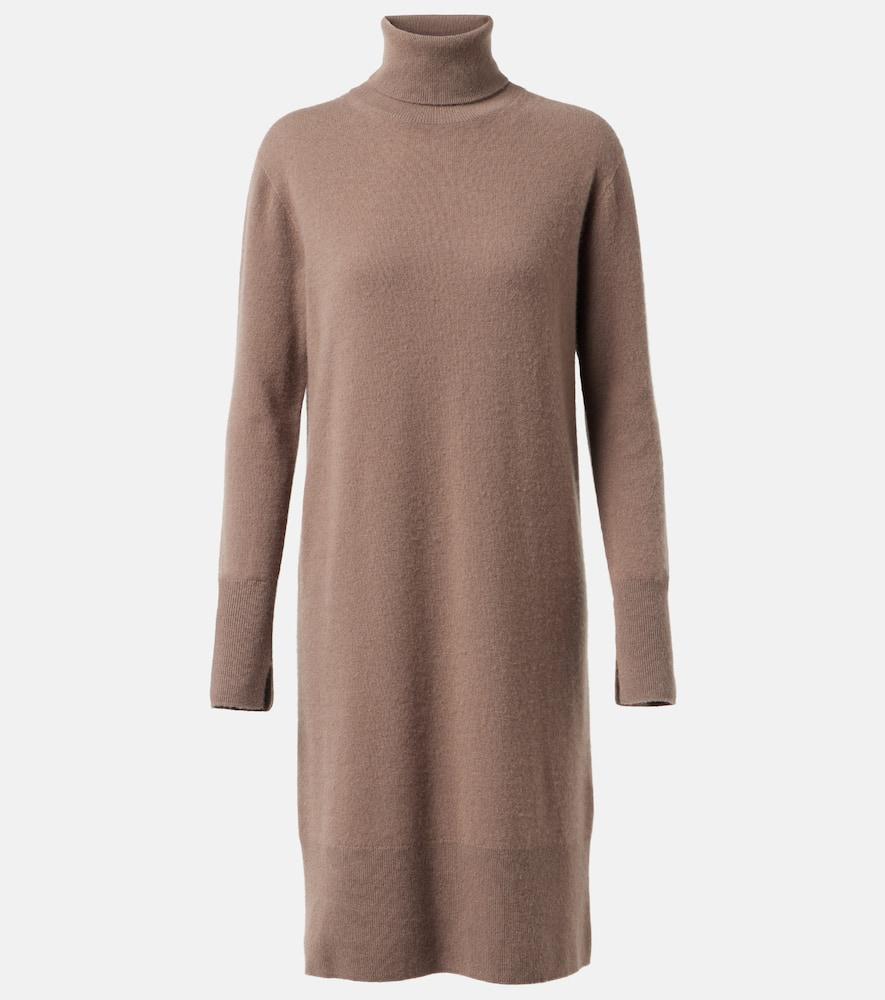 joseph cashmere turtleneck midi dress