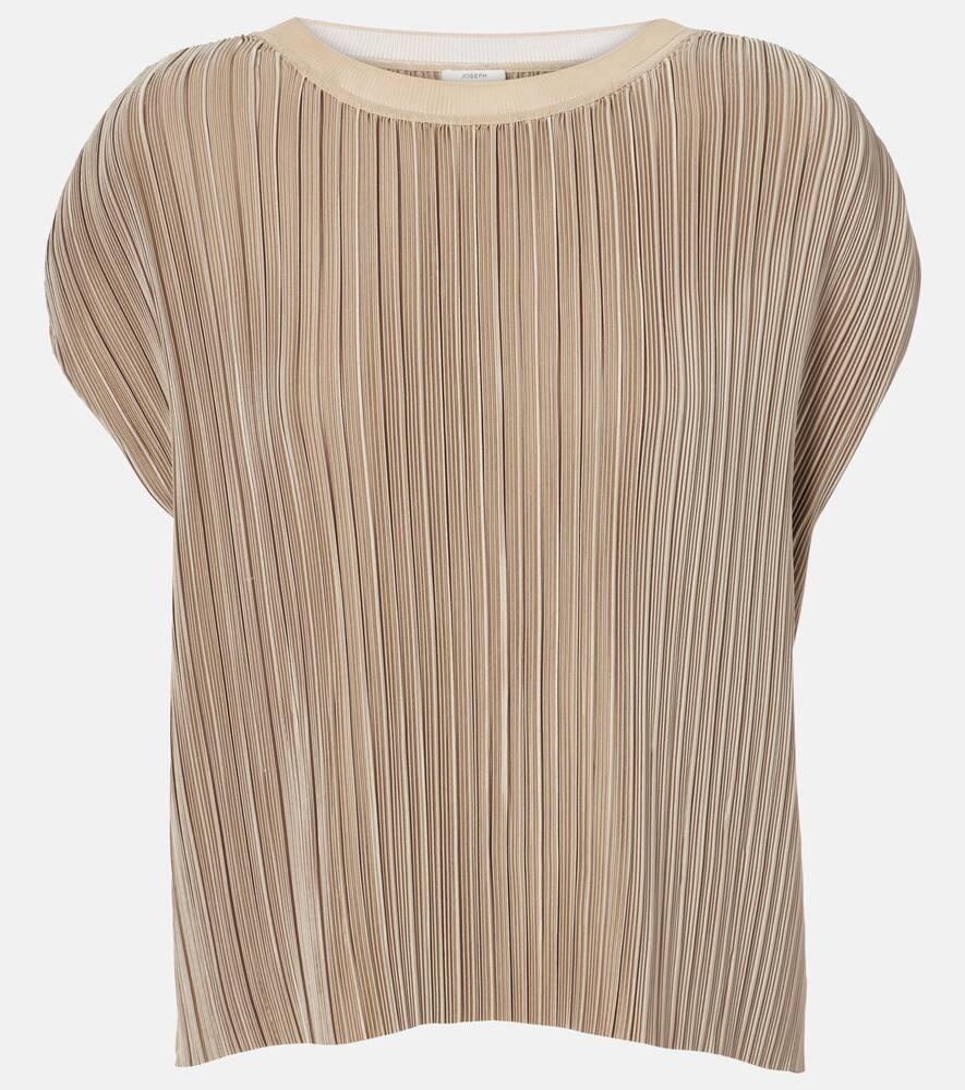 joseph cedre plissé satin top
