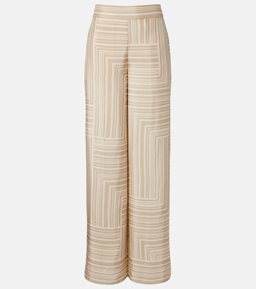 joseph dijon printed silk shorts