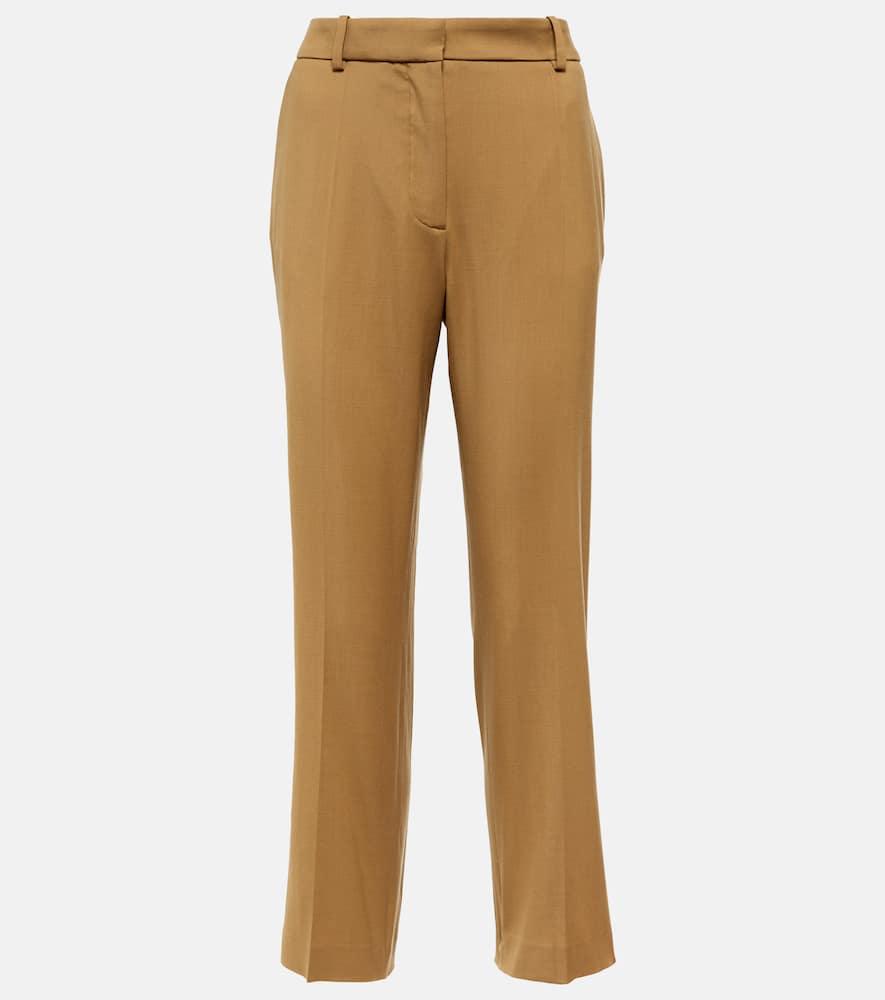 joseph eliston wool gabardine straight pants