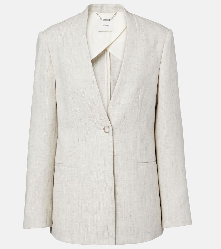 joseph ferula linen and cotton blazer