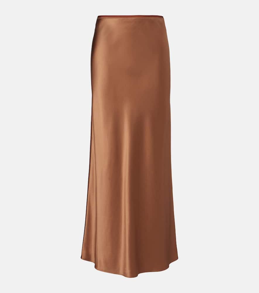 joseph isaak silk satin maxi skirt