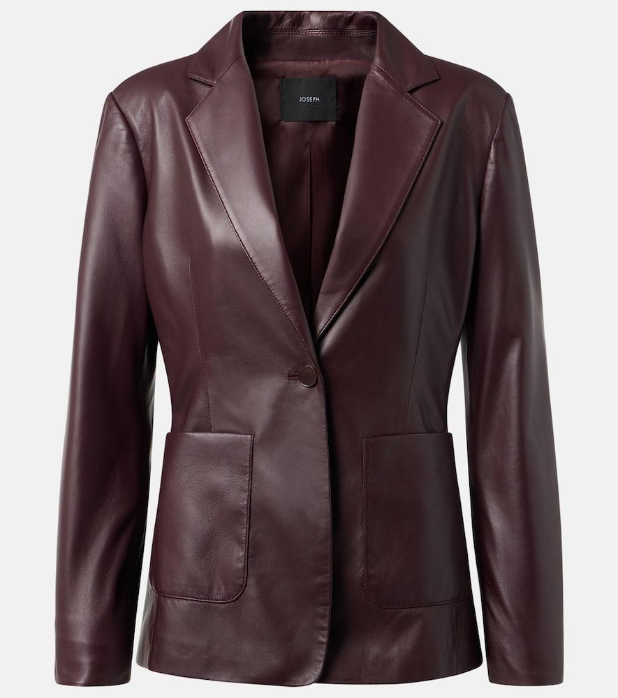 joseph leather blazer