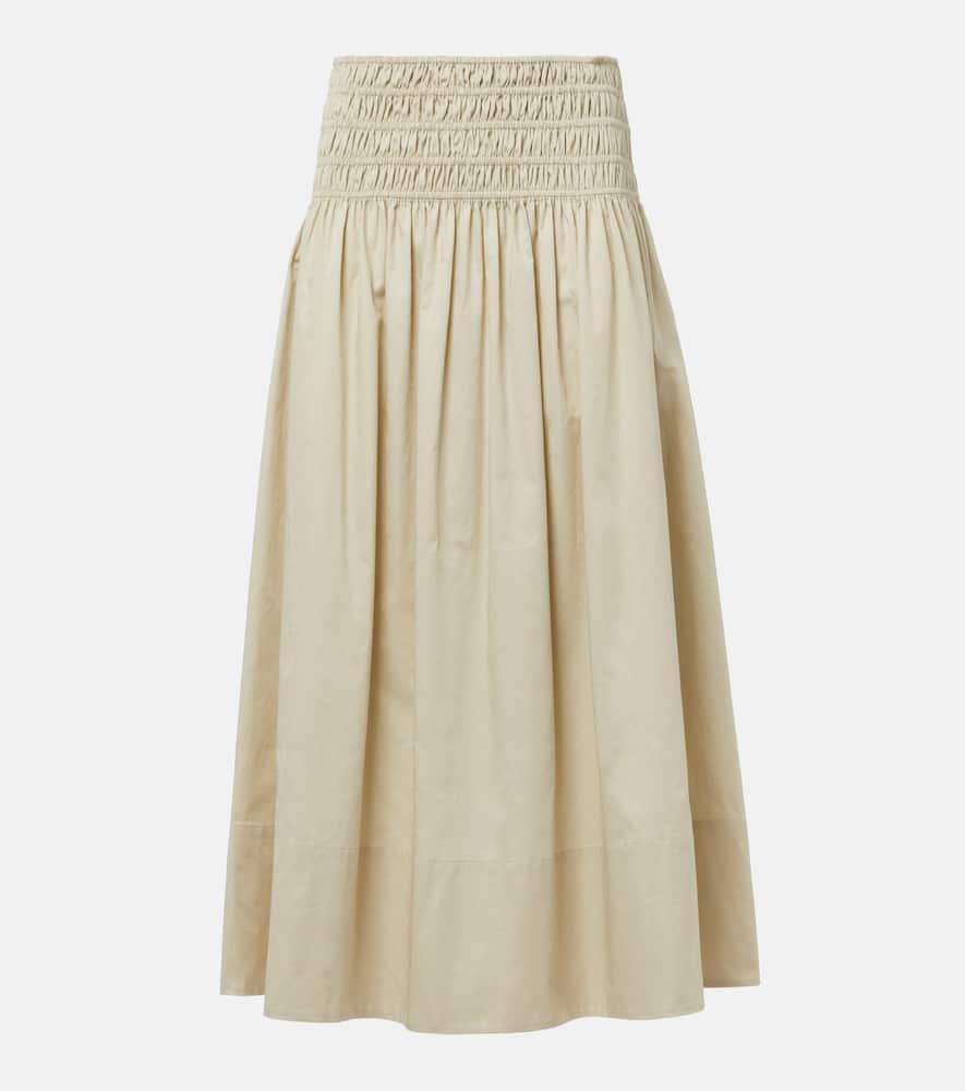 joseph leonie ruched midi skirt