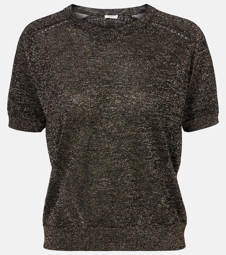 joseph lille lamé knitted top