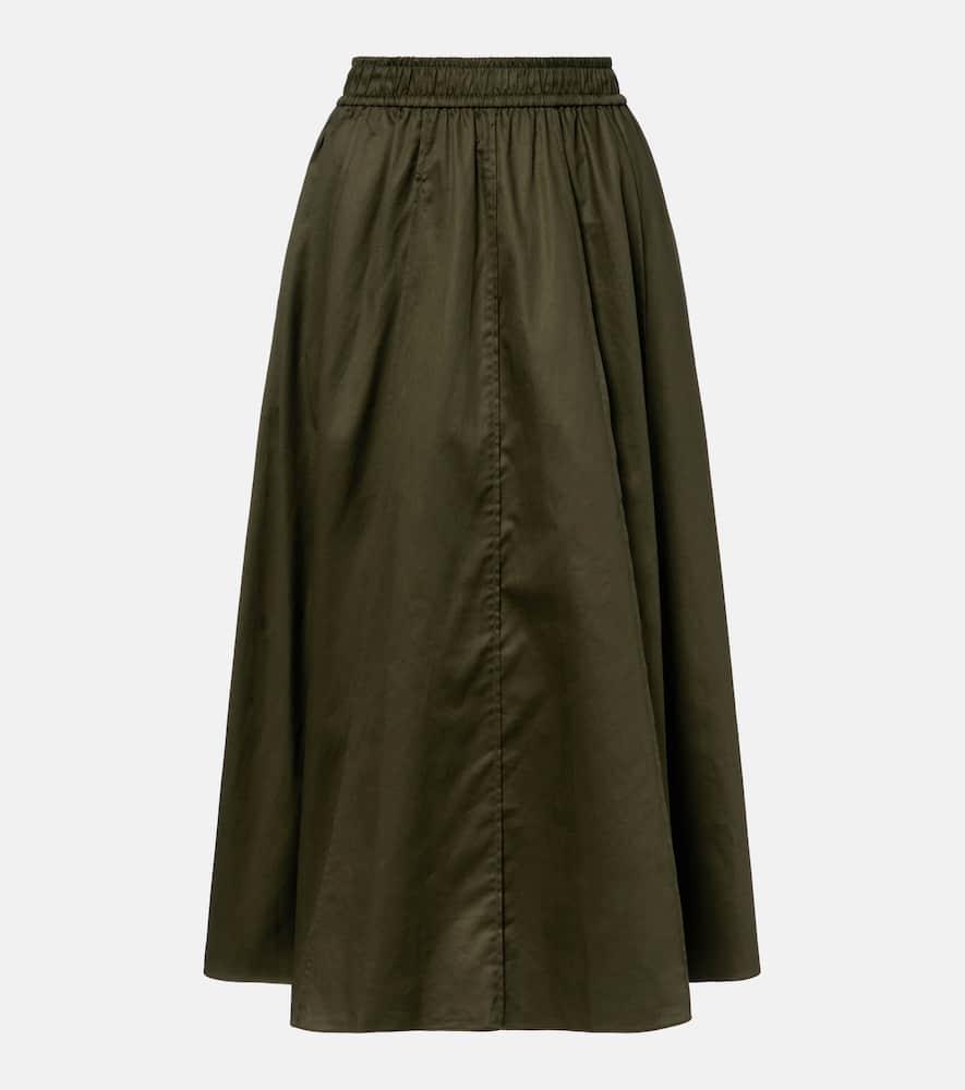 joseph manar cotton poplin maxi skirt