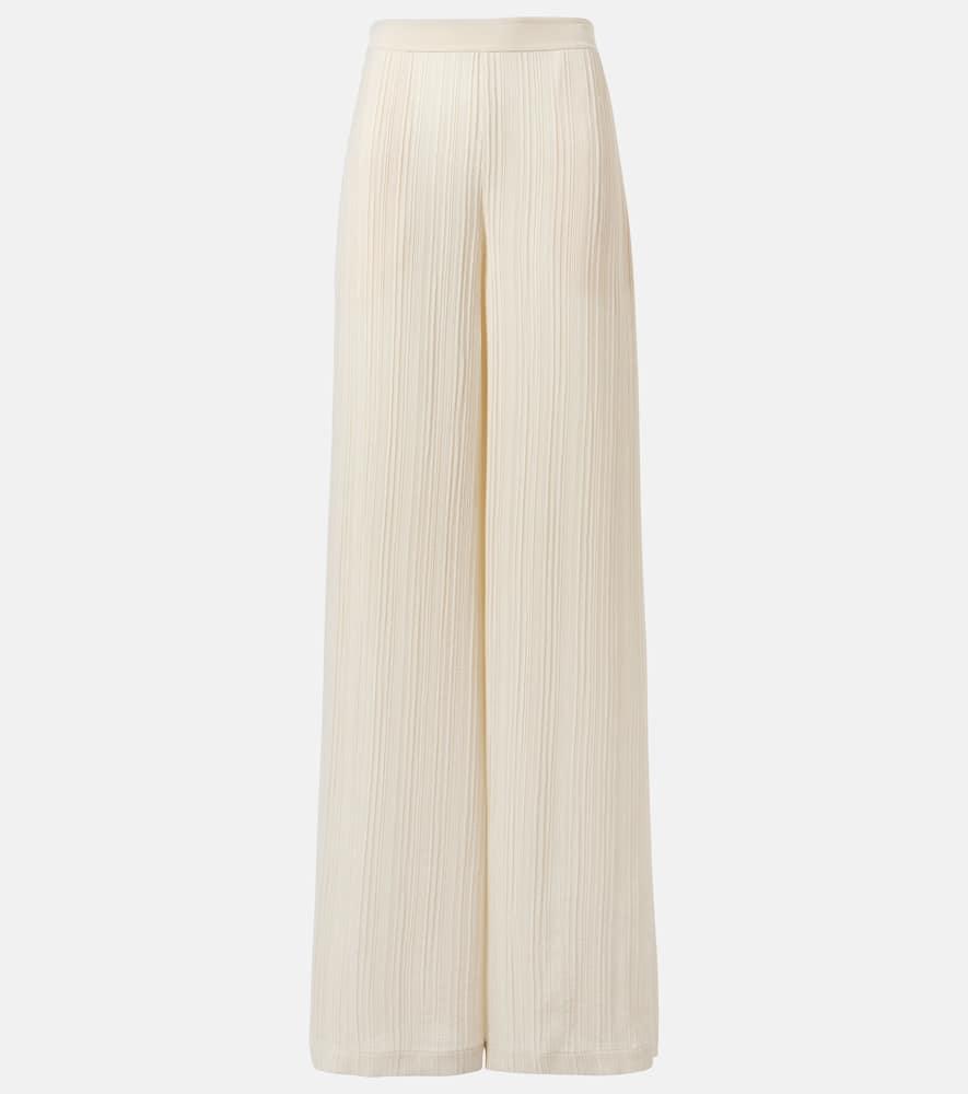 joseph mawn pleated jacquard wide