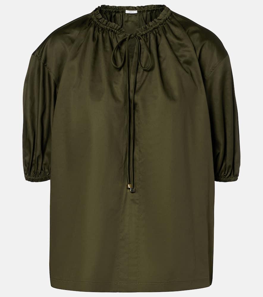 joseph nador cotton poplin blouse