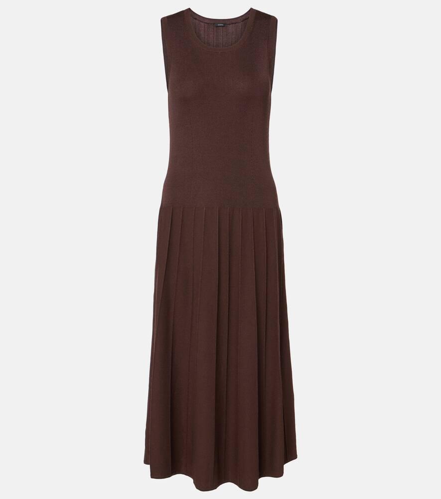 joseph pleated midi dress