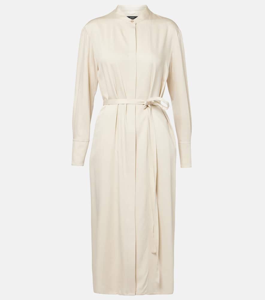 joseph rosan belted midi dress