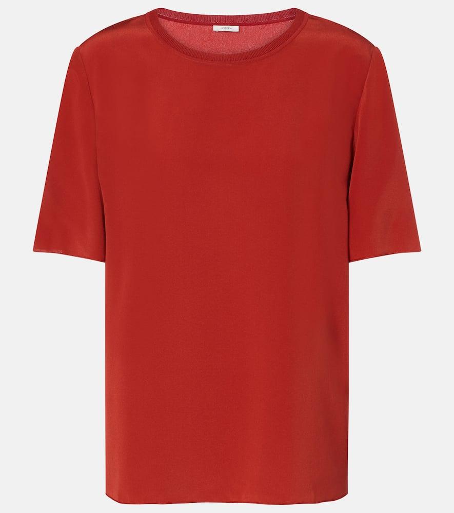joseph rubin silk crêpe top