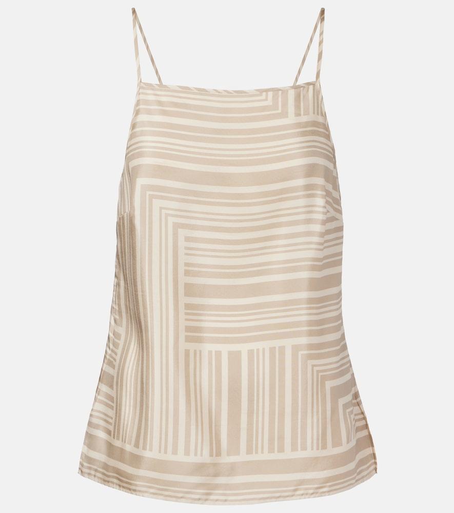 joseph stace printed silk top