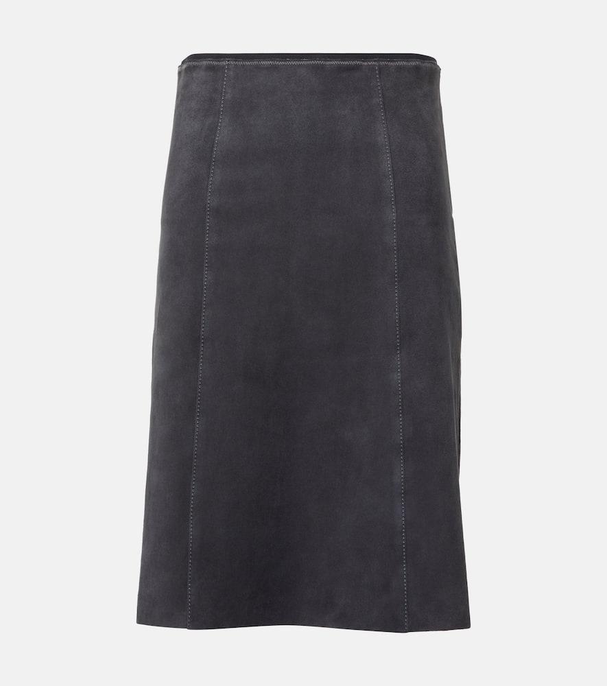 joseph suede midi skirt