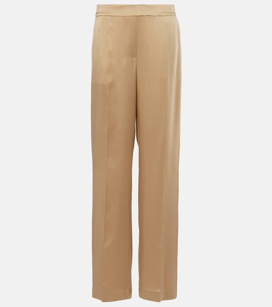 joseph tawa silk satin straight pants