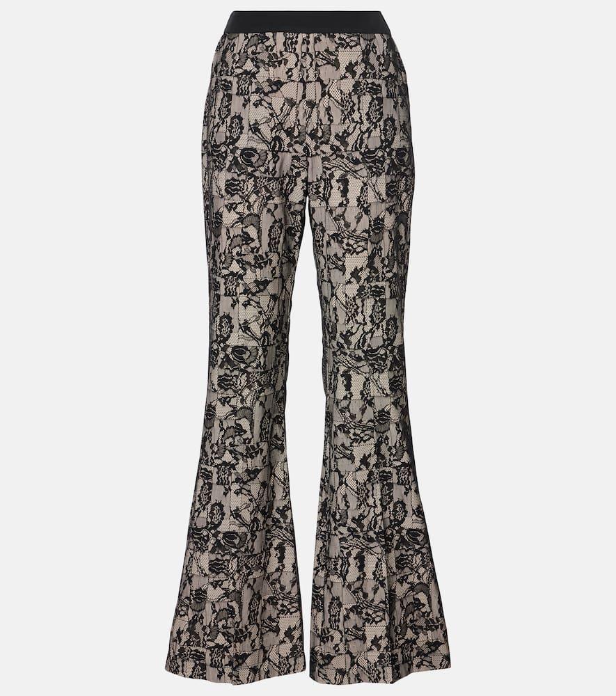 joseph tokyo patchwork lace flared pants