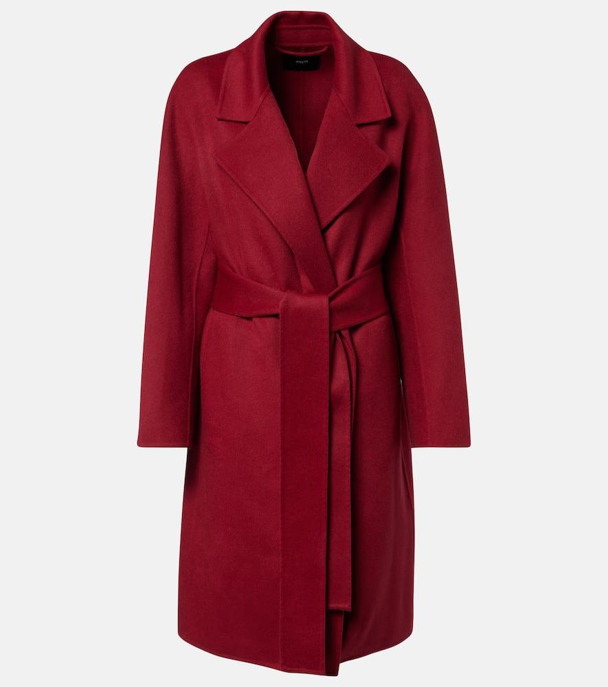 joseph wool and cashmere wrap coat