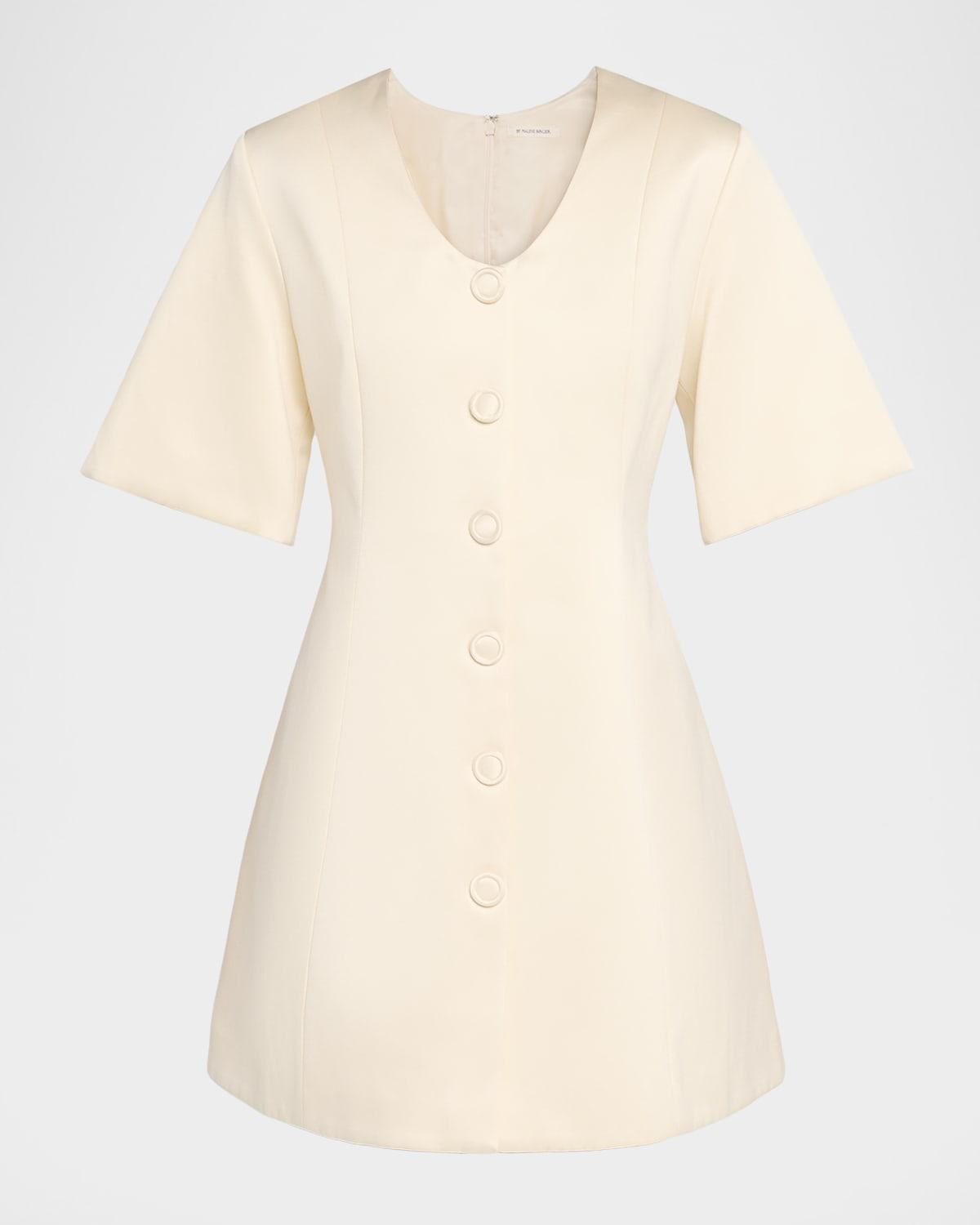 josephine button-front mini dress