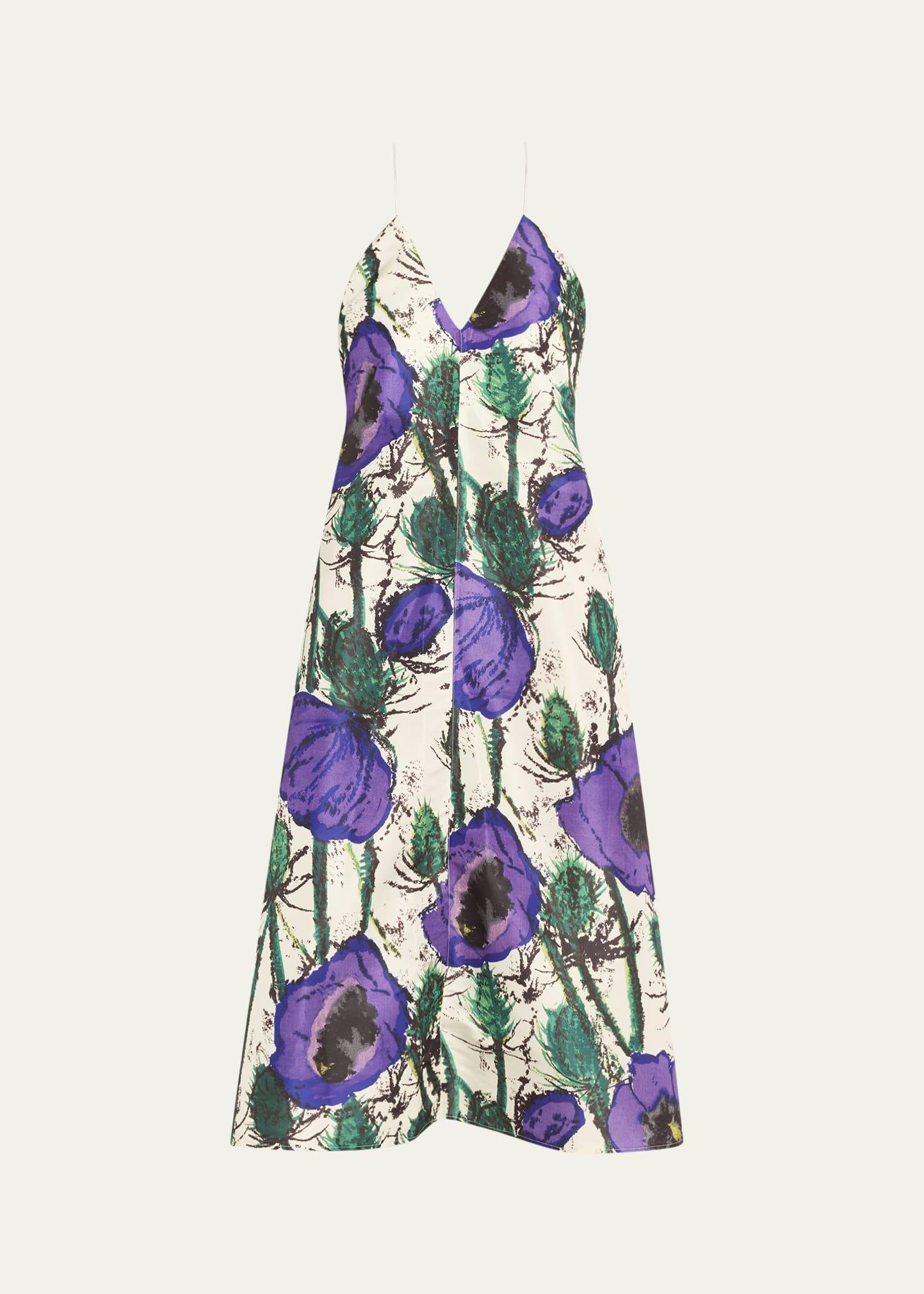 josephine printed cotton sateen dress