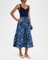 josephine sleeveless a-line midi dress