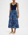 josephine sleeveless a-line midi dress