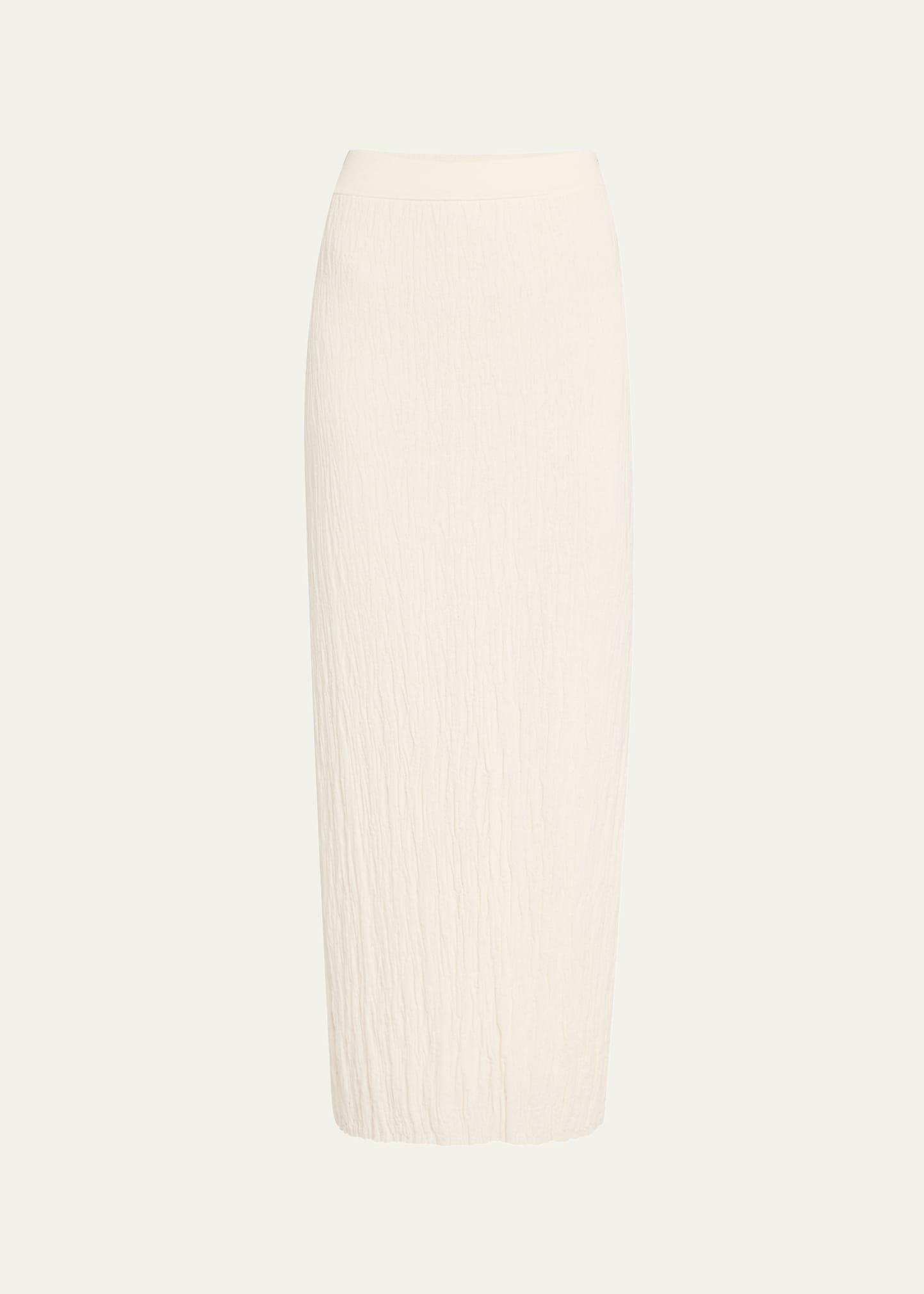 josephine textured pull-on skirt